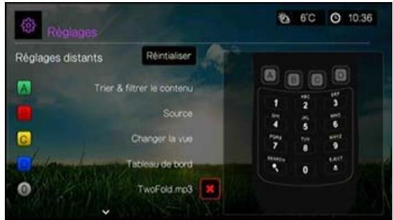 WESTERN DIGITAL PASMM WD TV - Supprimer des preréglages musique (boutons 0 - 9) - 1