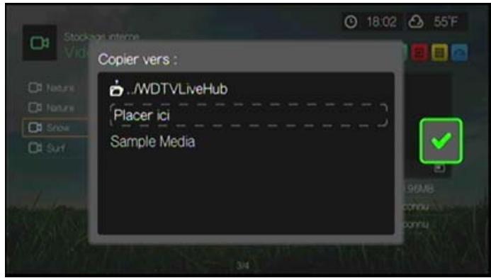 WESTERN DIGITAL PASMM WD TV - Déplacer ou copier - 2