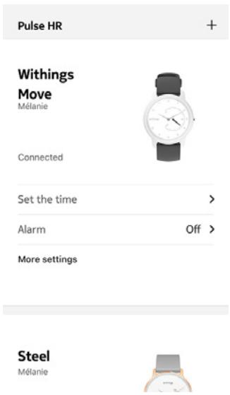 WITHINGS MoveTimeChicBleu - Mise à jour de la version logicielle - 2