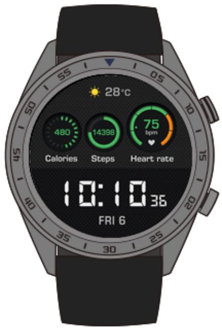 HUAWEI WATCH GT 2 46MM CLASSIC - Changer le cadran de la montre - 1