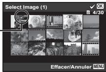 OLYMPUS TG-4 - Pour selectionner et effacer les photos une par une [Selection image] - 1