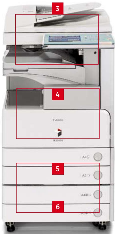 CANON IR 3235N - 6 7 Grande capacité papier - 2