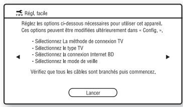 SONY BDV-Z7 - Si I'écran de Réglage facile ne s'affiche pas - 1