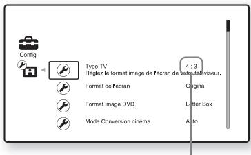 SONY BDV-Z7 - Appuyez sur / pour sélectionner un paramètre, puis appuyez sur . - 1