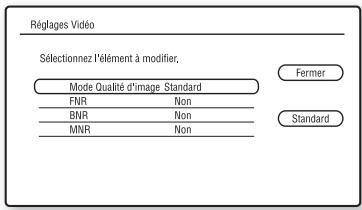 SONY BDV-Z7 - Réglage des images pour les vidés - 1