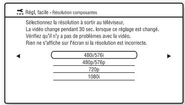 SONY BDV-Z7 - Si vous selectionnez [Védo composantes] à l'étépe 7 - 1