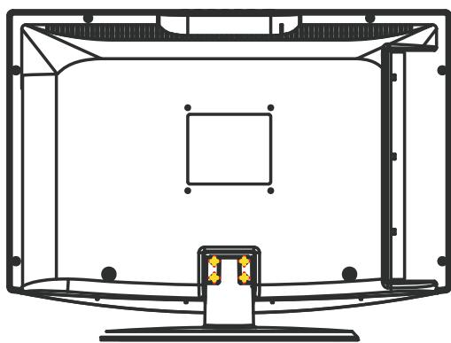 TOKAI LTL 1902U - FIXATION DU TV SUR LE SUPPORT - 2