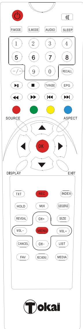 TOKAI LTL 1902U - Telecommande pour TV - 1
