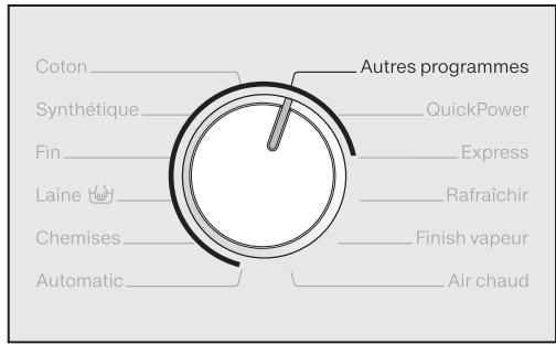 MIELE WTH120WPM - - via le sélecteur de programme - 2