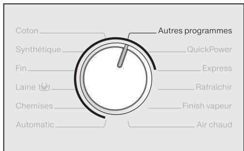 MIELE WTH120WPM - - via le sélecteur de programme - 2
