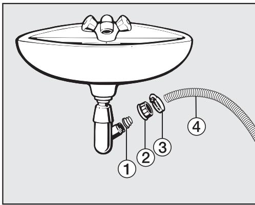 MIELE WTH120WPM - Possibilities de vidange : - 1
