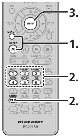 MARANTZ SR5004/N1B - SUPPRESSION DES PROGRAMMATIONS MACRO - 1