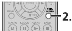 MARANTZ SR5004/N1B - MÉMOIRE DE PRESELECTION - 2