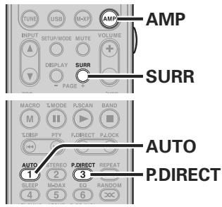 MARANTZ SR5004/N1B - SELECTIONNER LE MODE SURROUND - 2