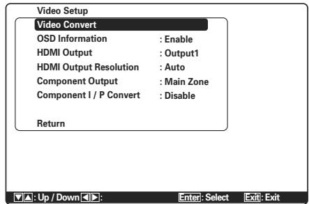 MARANTZ SR5004/N1B - 4VIDEO SETUP (CONFIGURATIONVIDÉO) - 1