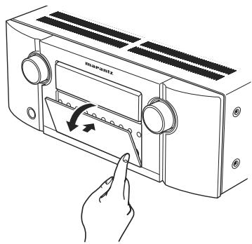 MARANTZ SR5004/N1B - OUVERTURE ET FERMETURE DE LA PORTE DU PANNEAU AVANT (SR6004 UNIQUEMENT) - 1