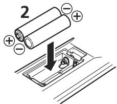 MARANTZ SR5004/N1B - INSTALLATION DES PILES - 2