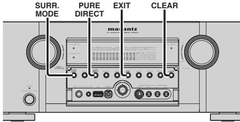 MARANTZ SR5004/N1B - VERROUILLAGE DES TOUCHES DU PANNEAU AVANT DE L'APPAREIL - 1