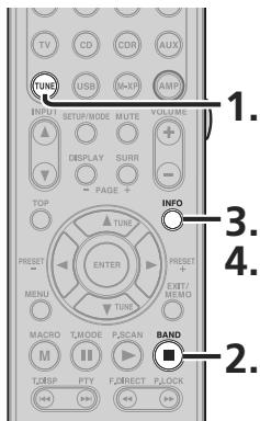 MARANTZ SR5004/N1B - VÉRIFIER LE CANAL DE PRÉSELECTION XM - 1