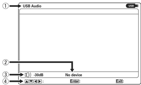 MARANTZ SR5004/N1B - CE QUI APPARAIT SUR L'ECRAN DU MONITEUR (MENU SUPERIEUR) - 1
