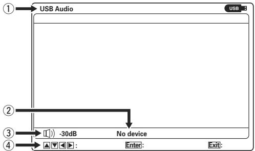 MARANTZ SR5004/N1B - CE QUI APPARAIT SUR L'ECRAN DU MONITEUR (MENU SUPERIEUR) - 1