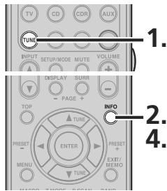 MARANTZ SR5004/N1B - AFFICHAGE DE LA LISTE DES CANAUX PREREGLES - 1