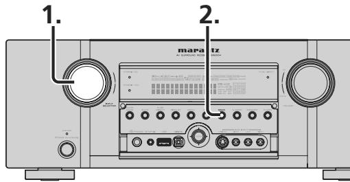 MARANTZ SR5004/N1B - SELECTIONNNER UNE SOURCE D'ENTREE - 1