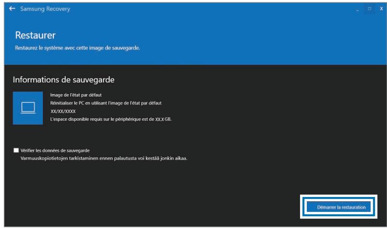 SAMSUNG GalaxyBook2Pro - Restaurer après une sauvegarde - 1