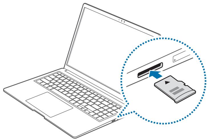SAMSUNG GalaxyBook2Pro - Insérer une carte mémoire - 1
