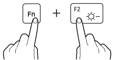 SAMSUNG GalaxyBook2Pro - Contrôler la luminosité à l'aide du clavier - 1