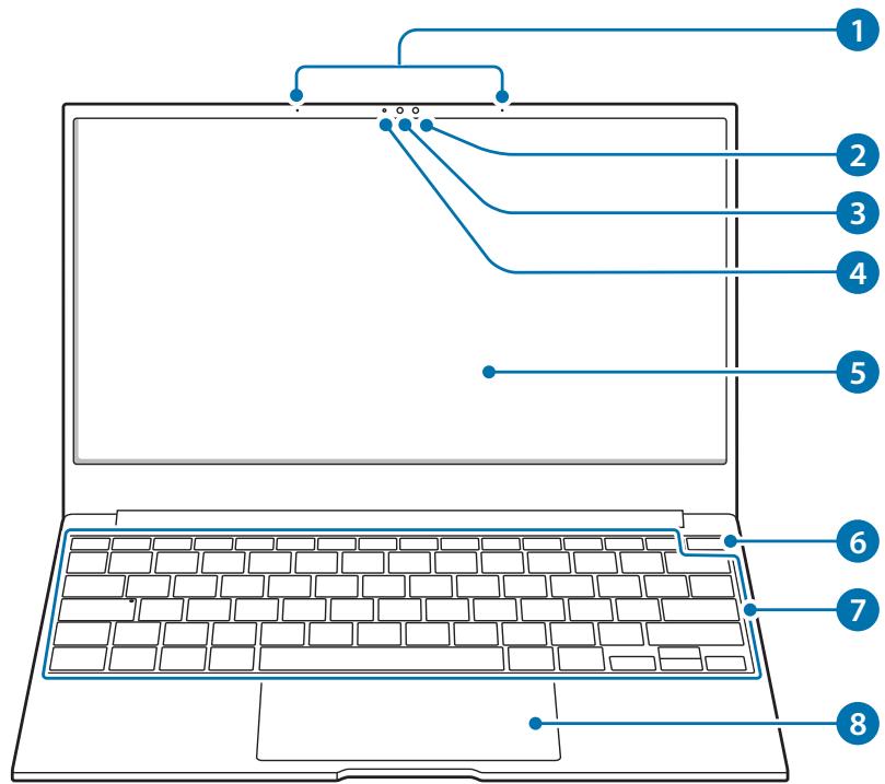 SAMSUNG GalaxyBook2Pro - Vue de face - 1