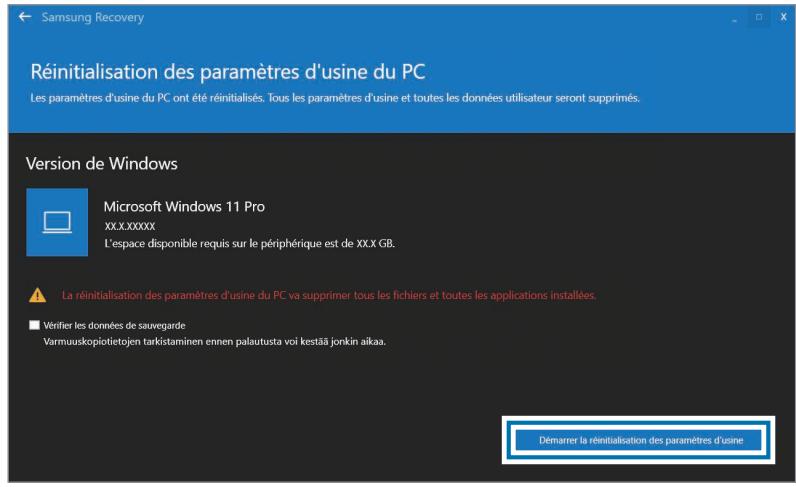 SAMSUNG GalaxyBook2Pro - Si Windows démarre sur l'ordinateur : - 1