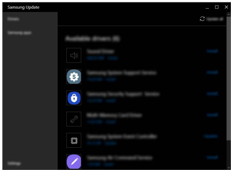 SAMSUNG GalaxyBook2Pro - Samsung Update - 3