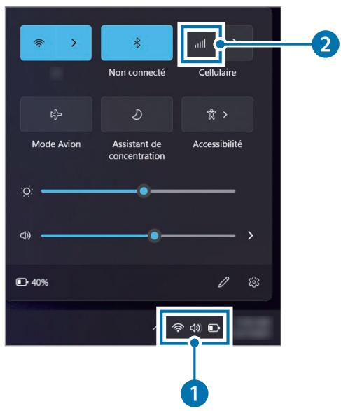 SAMSUNG GalaxyBook2Pro - Activer les données cellulaires - 1