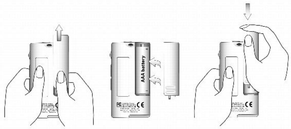 CREATIVEREFERENCE ZEN NANO 160 - Etape 2 : Insérez la pile - 1
