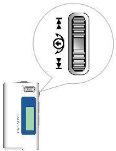CREATIVEREFERENCE ZEN NANO 160 - Utilisation de la molette - 1