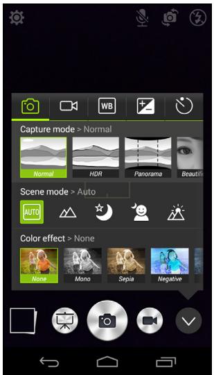ACER JADE S BLANC - Sélection du mode - 1