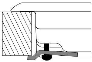 HOTPOINT TD 640 SBK - Scheme de fixation des crochets - 3