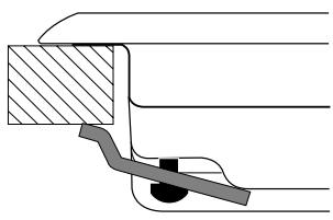 HOTPOINT TD 640 SBK - Scheme de fixation des crochets - 1