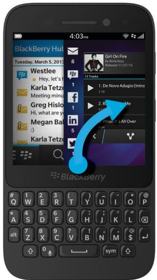 BLACKBERRY Q5 - Où se trouvent mes e-mails et mes autres messages ? - 1