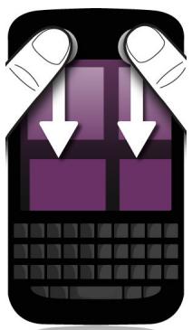 BLACKBERRY Q5 - Désactiver temporairement le mode Agrandissement - 1