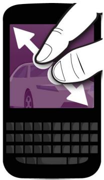 BLACKBERRY Q5 - Personnaliser le niveau d'agrandissement - 1