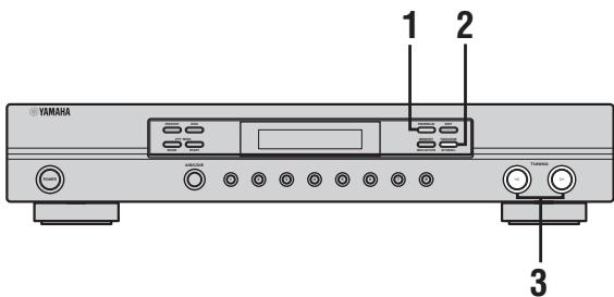 YAMAHA TX-497 - ■ Syntonisation automatique - 1