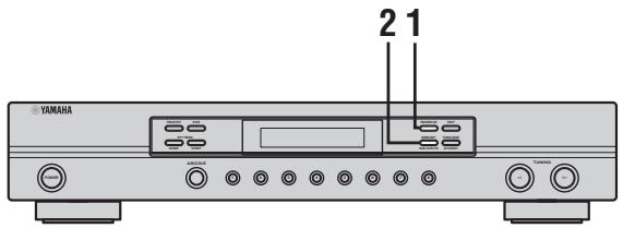 YAMAHA TX-497 - ■ Mise en mémoire automatique des fréquences FM - 1