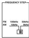 YAMAHA TX-497 - ■ Sélecteur FREQUENCY STEP (Modèle pour l'Asie et modèle standard seulement) - 1