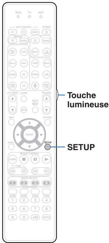 MARANTZ R8015 - Réglage du rétro-éclairage - 1