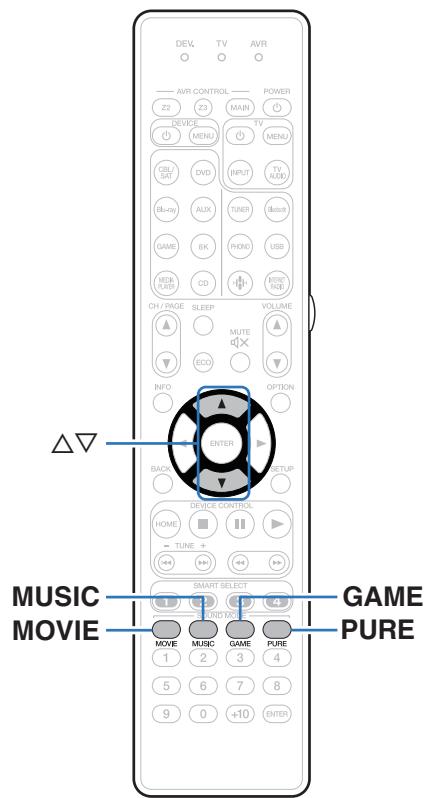 MARANTZ R8015 - Sélection d'un mode d'écoute - 1