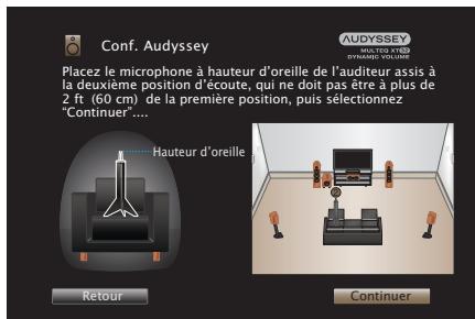 MARANTZ R8015 - Lorsque l'enceinte détectée est affichée, Sélectionnez "Suivant" puis appuyez sur ENTER. - 2
