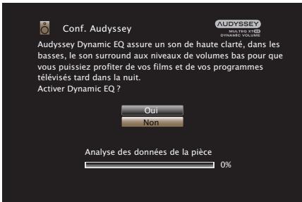 MARANTZ R8015 - Effectuez le paramétrage de Audyssey Dynamic EQ® et Audyssey Dynamic Volume®. - 1