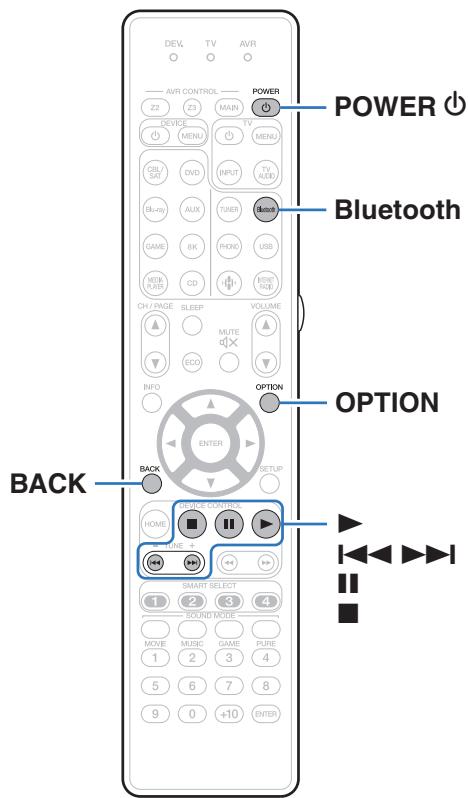 MARANTZ R8015 - Écouter de la musique sur un périphérique Bluetooth - 1